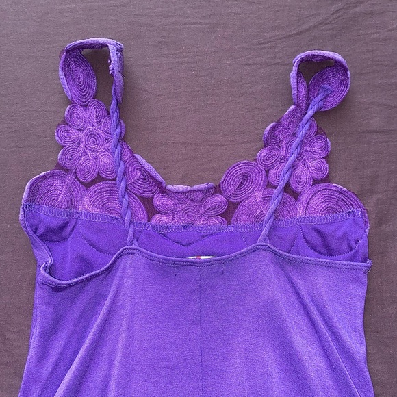 Le Château Purple Puffy Slip Dress - Picture 6 of 9